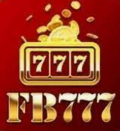 fb777 a gold and red casino logo