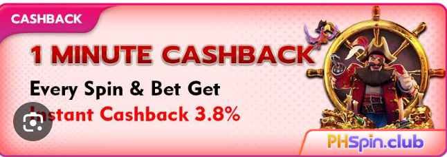 spinph8 1 minute cashback every spin and bet get instant cashback 3.8%