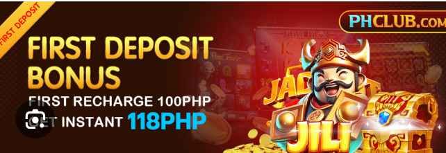 phclub online casino first deposit bonus first recharge 100 php get instant 118 php 