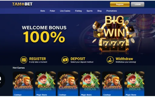 tamabet online casino welcome bonus 100% 