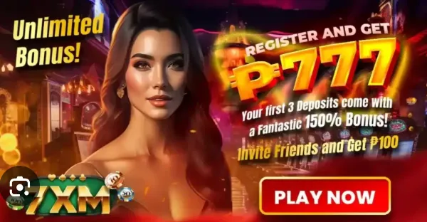 7xm unlimited bonus register and get 777 your fist 3 deposits come with a fantastic 150% bonus invite friends and get 100 php play now