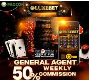 luxebet general agent weekly 50% commission