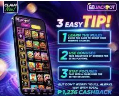 go jackpot 3 easy tip 1 learn the rules 2 use bonuse 3 stay focused  but don't worry you'll always win with total 1236 cashback 