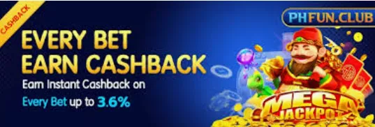 phfun club every bet earn cashback earn instant cashback on every bet up to 3.6% 