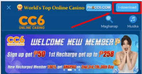 cc6 online casino welcome new member sign up get 50 pesos 1st recharge get up to 258 pesos new recharged member 100% get angpao 