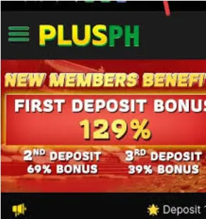 plusph new members benefit first deposit bonus 129% 2nd deposit 69% bonus 3rd deposit 39% bonus 