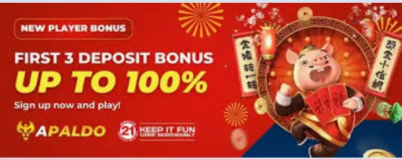 apaldo new player bonus first 3 deposit bonus up to 100% signup now and play 