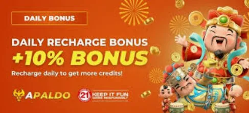 apaldo daily recharge bonus 10% bonus recharge daily to get more credits 